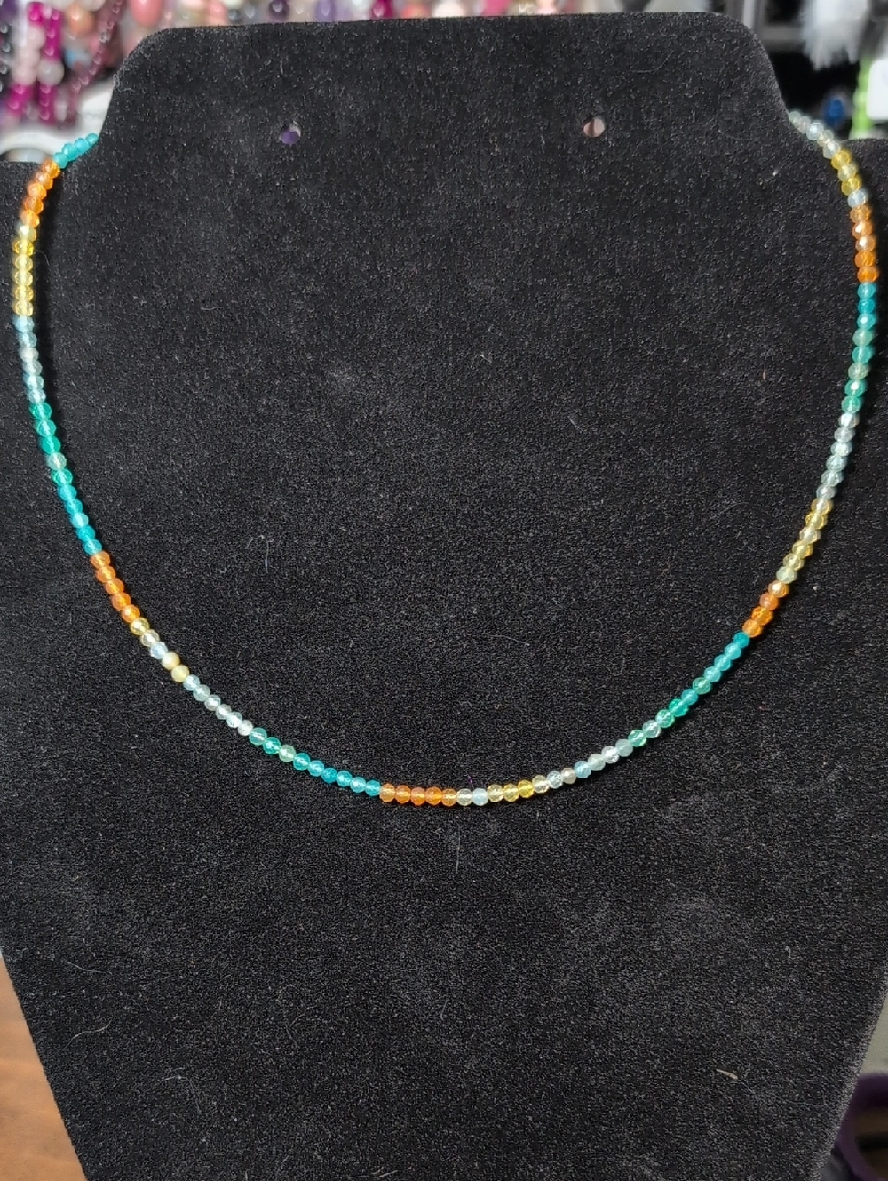 Handmade Dyed Agate Necklace